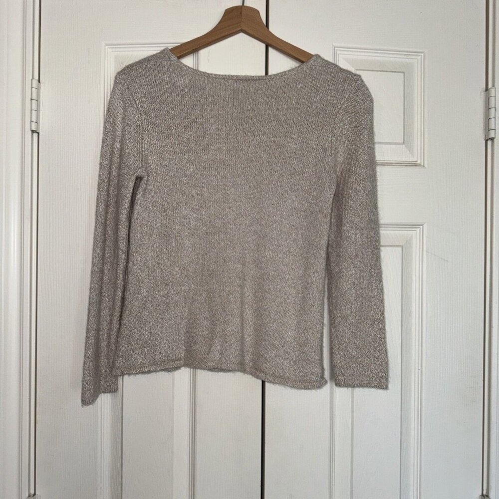Baldwin Kansas City Tan Linen Cashmere Blend Sweater Women’s Size S